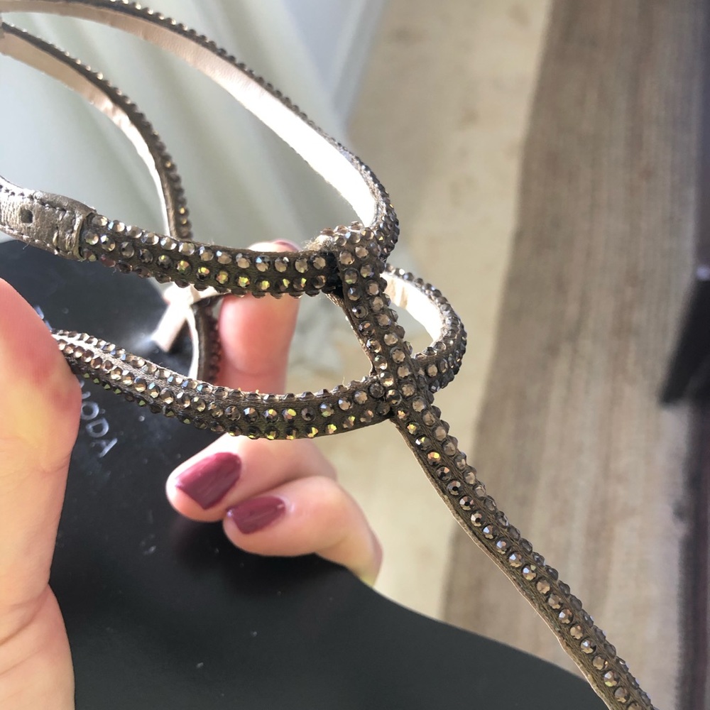 PELLE MODA SANDALS WITH RHINESTONE